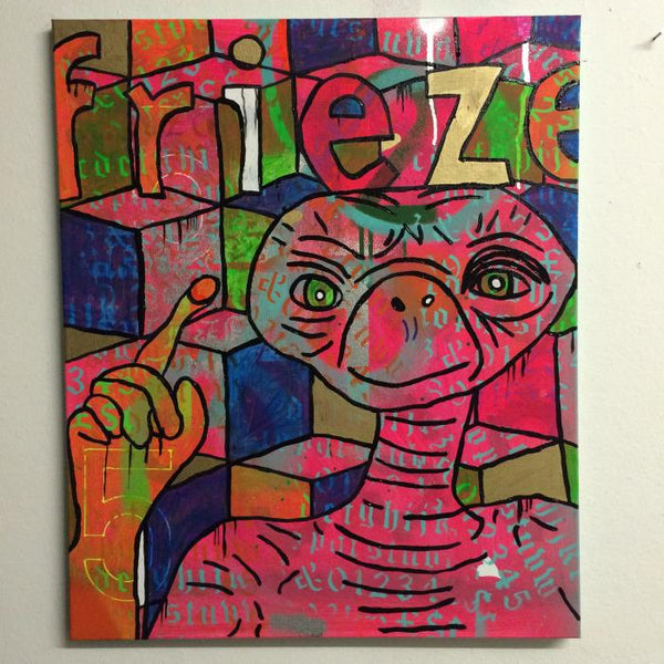 Don’t phone, it’s just for fun! by Barrie J Davies 2015, Mixed media painting on canvas, 50cm x 60cm, unframed. Barrie J Davies is an Artist - Pop Art and Street art inspired Artist based in Brighton England UK - Pop Art Paintings, Street Art Prints & Editions available.