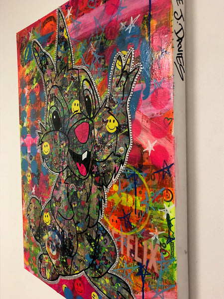Hey Girl Hey Boy Painting - BARRIE J DAVIES IS AN ARTIST