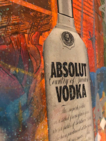 The real thing by Barrie J Davies 2018, mixed media on canvas, Unframed, 28cm x 35 cm. Barrie J Davies is an Artist - Pop Art and Street art inspired Artist based in Brighton England UK - Pop Art Paintings, Street Art Prints & Editions available.