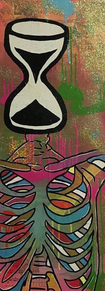 All you need is love by Barrie J Davies 2015, Mixed media painting on canvas, 30cm x 80cm, Unframed. - Urban Pop Art and Street art inspired Artist based in Brighton England UK - Shop Pop Art Paintings, Street Art Prints & collectables.