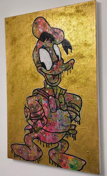 Best foot Forward by Barrie J Davies 2018, mixed media on canvas, Unframed, 50cm x 75cm. Barrie J Davies is an Artist - Pop Art and Street art inspired Artist based in Brighton England UK - Pop Art Paintings, Street Art Prints & Editions available.