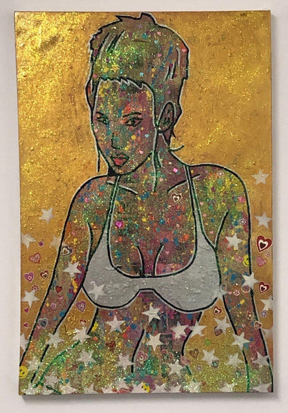 Breathe by Barrie J Davies 2018, mixed media on canvas, Unframed, 50cm x 75cm. Barrie J Davies is an Artist. He is a Pop Art & Street art inspired Artist based in Brighton England UK. Shop Pop Art Paintings, Street Art Prints & Editions with free postage.