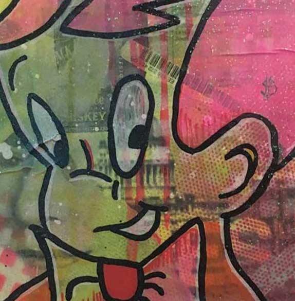 Cream by Barrie J Davies 2016, Mixed media on canvas, Unframed. Urban Pop Art Street Artist based in Brighton England UK. Buy online for free delivery worldwide.