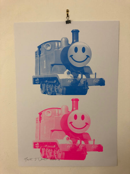 Double Happy Trip Print - BARRIE J DAVIES IS AN ARTIST