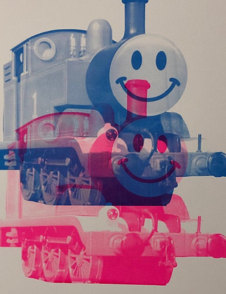 Far out Happy Trip Print - BARRIE J DAVIES IS AN ARTIST