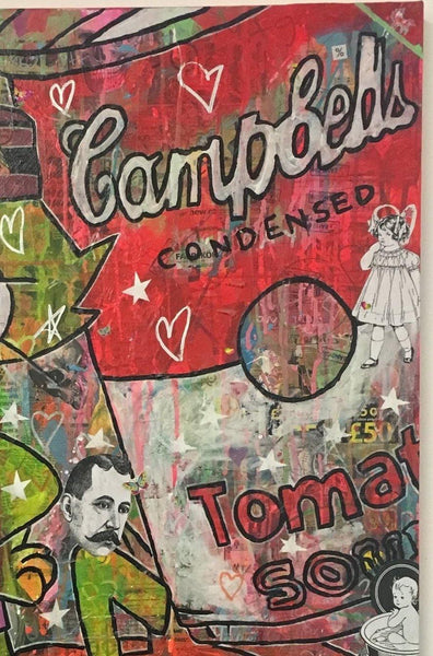 General of the Midfield by Barrie J Davies 2018, Mixed media on canvas, 60cm x 80cm, unframed. Barrie J Davies is an Artist - Pop Art and Street art inspired Artist based in Brighton England UK - Pop Art Paintings, Street Art Prints & Editions available.