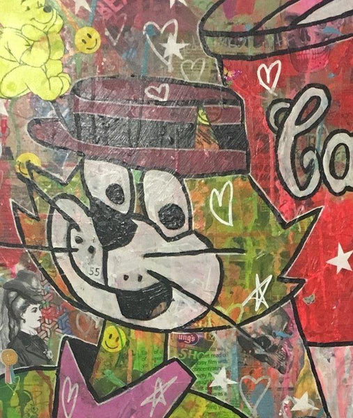 General of the Midfield by Barrie J Davies 2018, Mixed media on canvas, 60cm x 80cm, unframed. Barrie J Davies is an Artist - Pop Art and Street art inspired Artist based in Brighton England UK - Pop Art Paintings, Street Art Prints & Editions available.