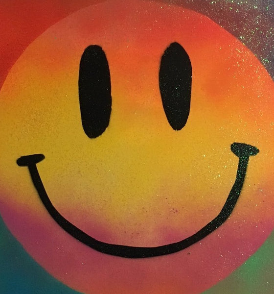 Buy Happy Painting 8 by Barrie J Davies 2016. Fun Colourful Pop Art Street Artist based in Brighton. Shop Art online with free delivery worldwide.