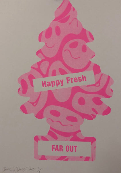 Happy Tree Print - BARRIE J DAVIES IS AN ARTIST