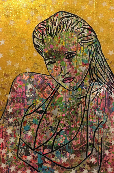 Jacuzzi Rollercoaster by Barrie J Davies 2018, mixed media on canvas, Unframed, 50cm x 75cm. Barrie J Davies is an Artist - Pop Art and Street art inspired Artist based in Brighton England UK - Pop Art Paintings, Street Art Prints & Editions available.