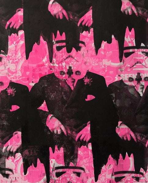 Large Rider of the storm Print by Barrie J Davies 2021 - unframed Silkscreen print on paper (hand finished) edition of 1/1 - A1 size 59 cm x 84 cm.