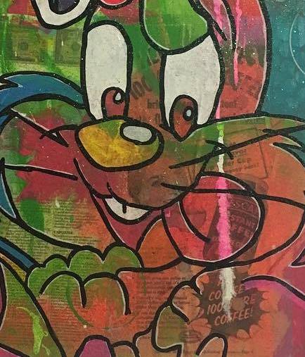 Light my fire by Barrie J Davies 2016, Mixed media on Canvas, 50cm x 60cm, Unframed. Barrie J Davies is an Artist - Psychedelic pop surreal street art inspired Artist based in Brighton England UK - Paintings, Prints & Editions available.