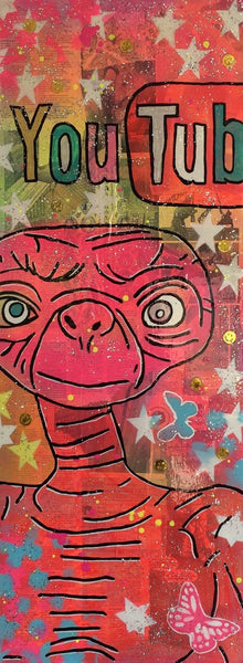 New Round by Barrie J Davies 2015, Mixed media on Canvas, 30cm x 80cm Unframed. Barrie J Davies is an Artist - Pop Art and Street art inspired Artist based in Brighton England UK - Pop Art Paintings, Street Art Prints & Editions available.