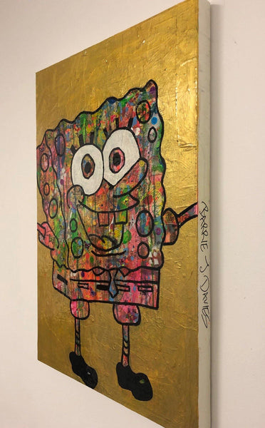 Psycho Bob by Barrie J Davies 2019, Urban Pop Art Street Artist based in Brighton England UK. Buy online for free delivery worldwide.