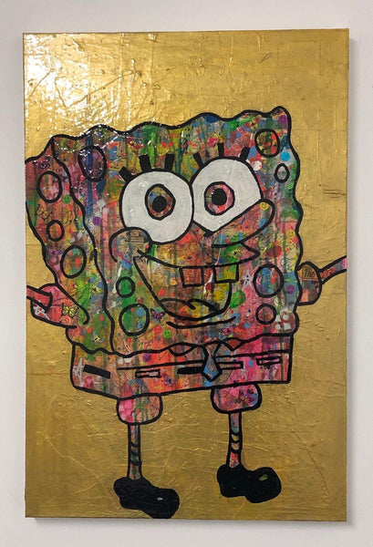 Psycho Bob by Barrie J Davies 2019, Urban Pop Art Street Artist based in Brighton England UK. Buy online for free delivery worldwide.