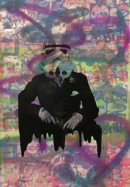 Purple Rider of the storm Print - BARRIE J DAVIES IS AN ARTIST