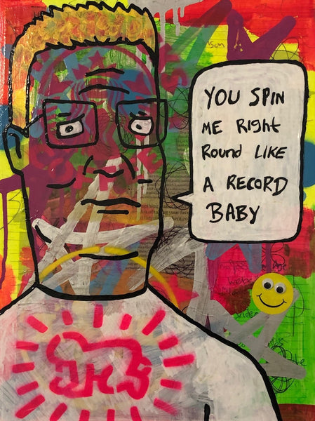 Spin me round Painting - BARRIE J DAVIES IS AN ARTIST