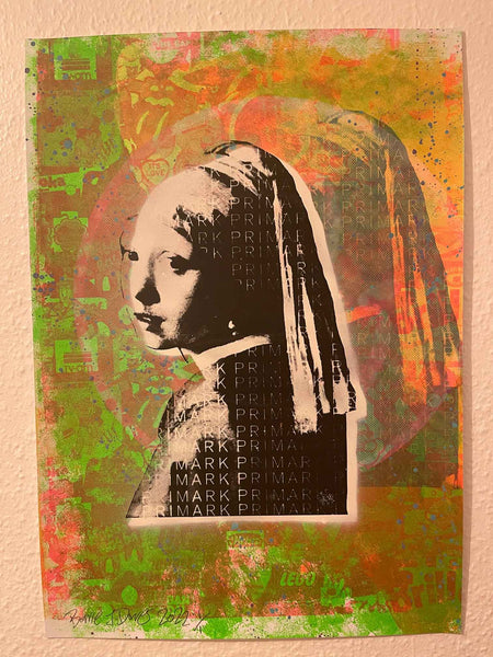 Super Primarni Print, unframed Silkscreen print on paper (hand finished) edition of 1/1 - A2 size 42cm x 59.4cm. Buy online with free delivery worldwide.
