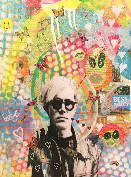 you cant change someones Shadow by Barrie J Davies 2018, Mixed Media on canvas, 30cm x 40cm, unframed. Barrie J Davies is an Artist - Pop Art and Street art inspired Artist based in Brighton England UK - Pop Art Paintings, Street Art Prints & Editions available