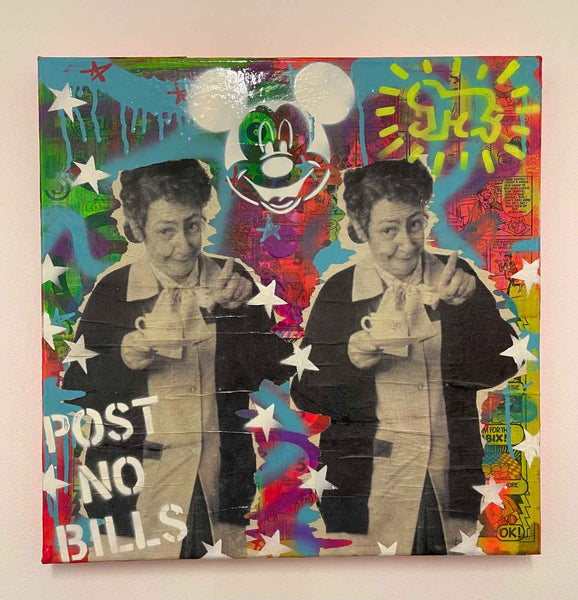 You Will Post no Bills Painting - BARRIE J DAVIES IS AN ARTIST