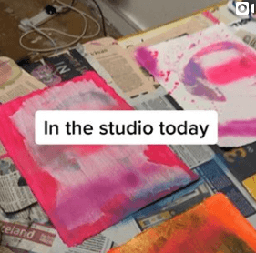 Work in progress the Barrie J Davies studio today