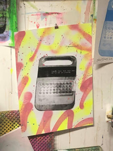Work in progress in the Barrie J Davies studio today on new A2 and A3 prints