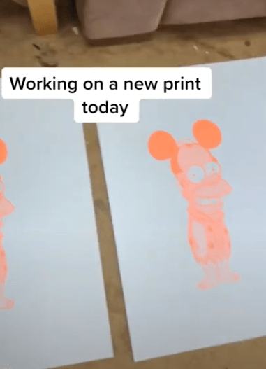Brighton Urban Pop Artist Barrie J Davies Creating a New Street Art Print