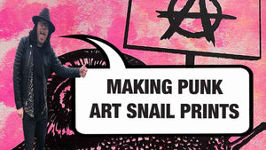 Punk Art Snail Prints