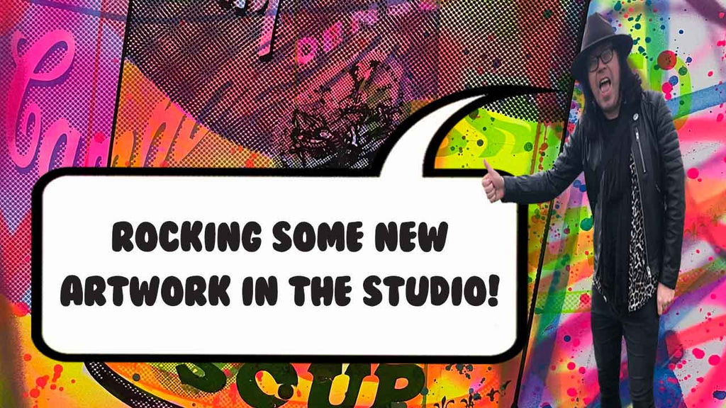 Rocking some new artwork in the studio!