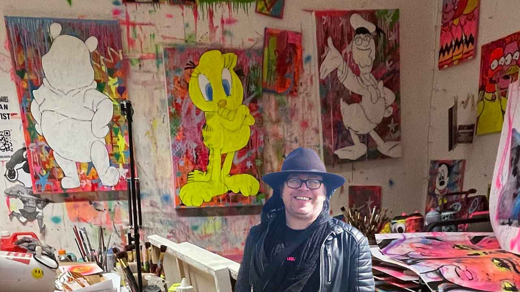 Super fun day painting in the studio