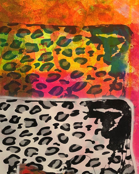 Crazy Cow Pop Art Print by Barrie J Davies, unframed Silkscreen print on paper (hand finished) edition of 1/1 - A2 size 42cm x 59.4cm.