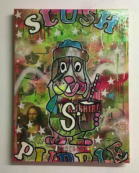 Keep holding out for you Painting by Barrie J Davies, Mixed media on Canvas, 50cm x 70cm, Unframed.