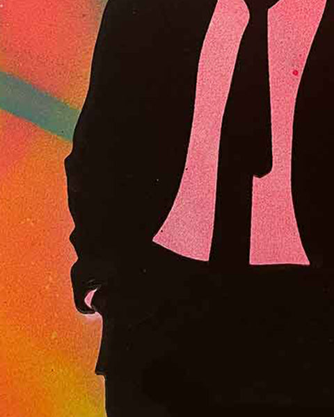 Blush Mr John Print by Barrie J Davies, Unframed Silkscreen print on paper (hand finished), edition of 1/1 A2 size A4 size 29 cm x 21 cm.