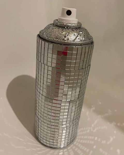 Disco Spray Can Sculpture by Barrie J Davies 2023 Mixed media sculpture. 