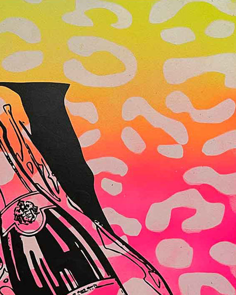 Faded Fuck It Print by Barrie J Davies, Unframed Silkscreen print on paper (hand finished), edition of 1/1 A3 size 29cm x 42cm.