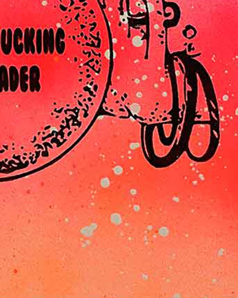 Fortune Teller Print by Barrie J Davies, Unframed Original Silkscreen print on paper (hand finished), edition of 1/1 A3 size 29cm x 42cm.