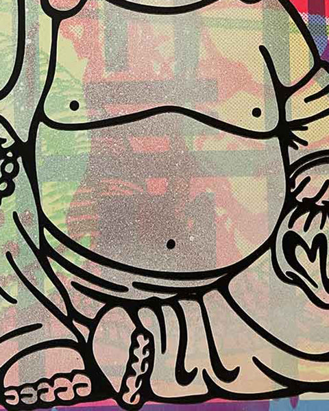 Fun Karma Cop Print by Barrie J Davies, unframed Silkscreen print on paper (hand finished) edition of 1/1, A4 size 21 cm x 29.7 cm.