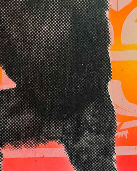 Magic Bored Ape Print by Barrie J Davies, unframed Silkscreen print on paper (hand finished) edition of 1/1, A4 size 29cm x 21cm.