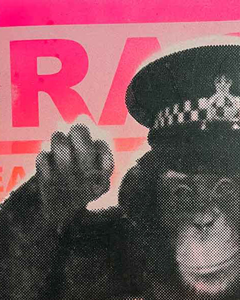 Magic Bored Ape Print by Barrie J Davies, unframed Silkscreen print on paper (hand finished) edition of 1/1, A4 size 29cm x 21cm.