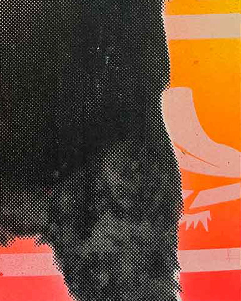 Magic Bored Ape Print by Barrie J Davies, unframed Silkscreen print on paper (hand finished) edition of 1/1, A4 size 29cm x 21cm.