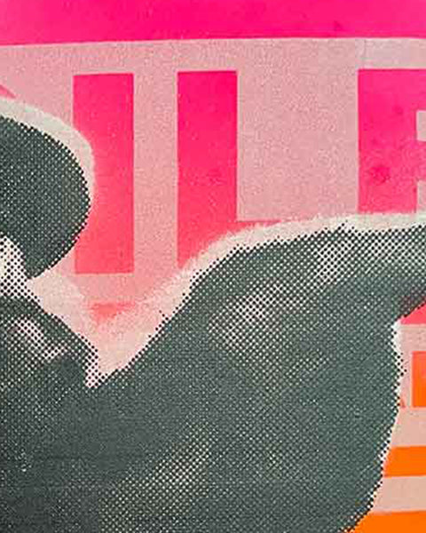 Magic Bored Ape Print by Barrie J Davies, unframed Silkscreen print on paper (hand finished) edition of 1/1, A4 size 29cm x 21cm.