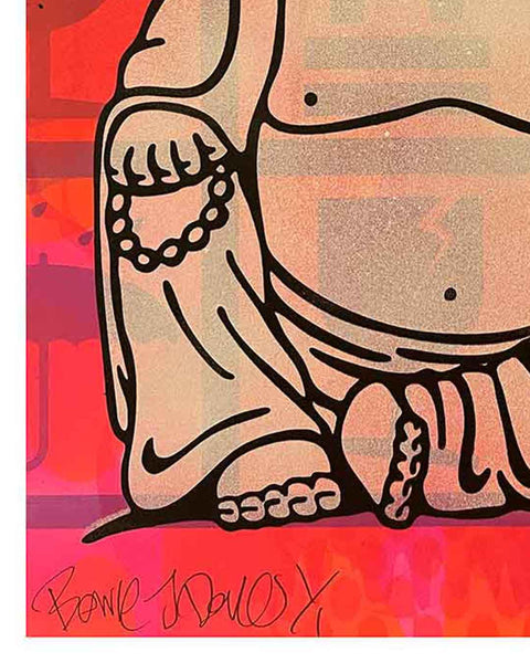 Magic Karma Cop Print by Barrie J Davies, unframed Silkscreen print on paper (hand finished) edition of 1/1, A4 size 21 cm x 29.7 cm.