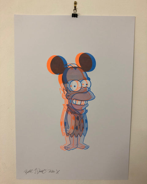 monster mash print by barrie j  davies
