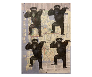 New York Bored Ape Print by Barrie J Davies 2022, unframed Silkscreen print on paper