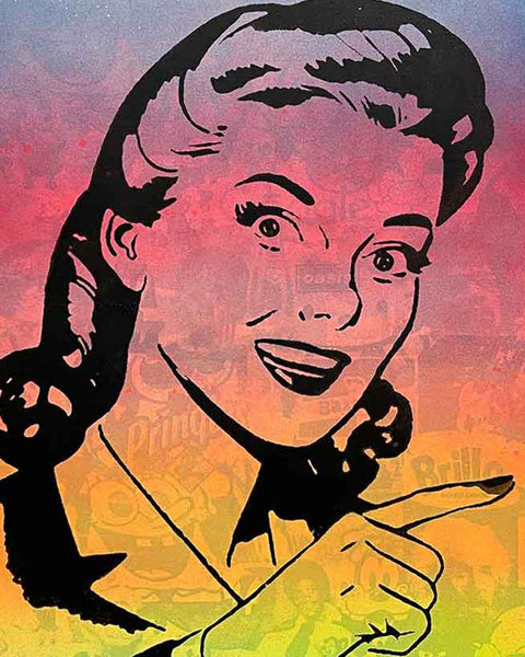 No More Boring Art Faded Print