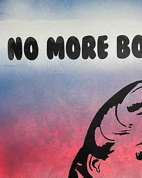 No More Boring Art Faded Print