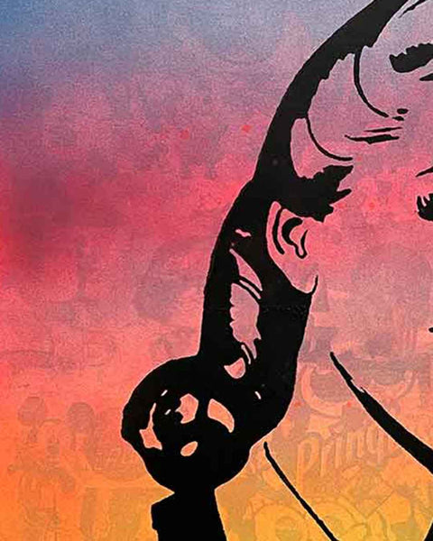 No More Boring Art Faded Print