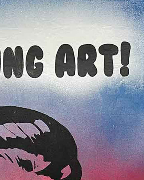 No More Boring Art Faded Print