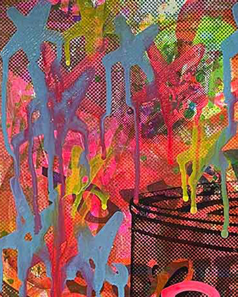 Pop Art Soup Print by Barrie J Davies 2023, Unframed Silkscreen print on paper (hand finished), edition of 1/1 A2 size 42cm x 59cm.