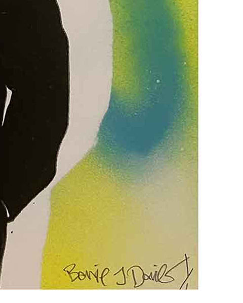 Rainbow Mr John Print by Barrie J Davies, Unframed Silkscreen print on paper (hand finished), edition of 1/1 A4 size 29 cm x 21 cm. &nbsp;